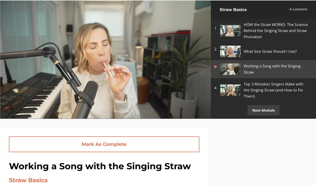 Stop Using Your Straw Only for Warm-Ups